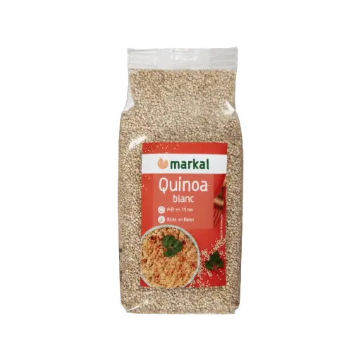 [MARKAL-WHITE-QUINOA] Organic White Quinoa Real, 500g 