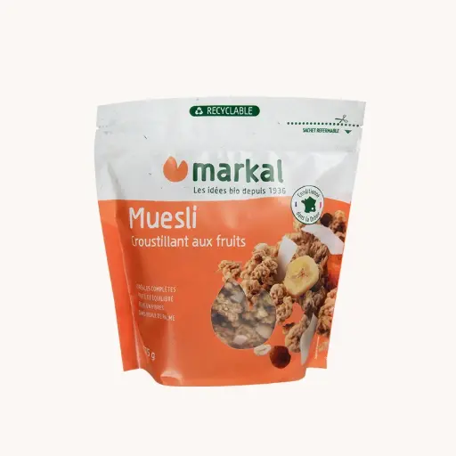 [MARKAL-CHRUNCHY-FRUIT-MUESLI] Organic Crunchy Fruit Muesli, 375g