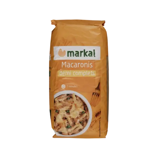 [MARKAL-MACARONI-SEMI] Macaroane Semi-Integrale Organice, 500g
