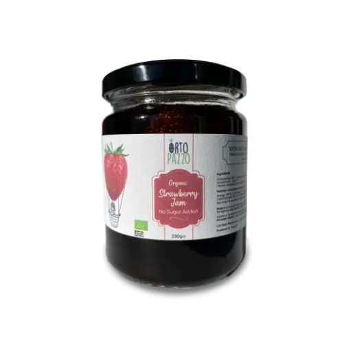 [ORTOPAZZO-JAM-STRW] Organic Strawberry Jam – No Sugar Added