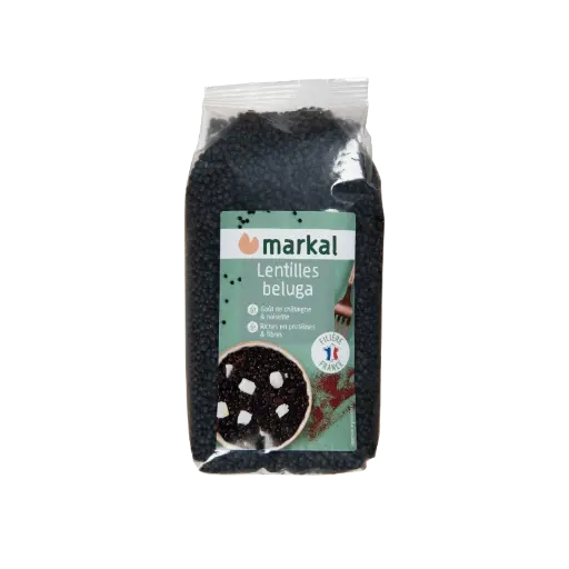 [MARKAL-BELUGA-LENTILS] Linte Beluga Neagră Bio, 500g