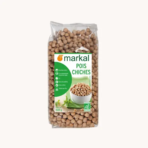 [MARKAL-CHICKPEAS] Organic Chickpeas, 500g 