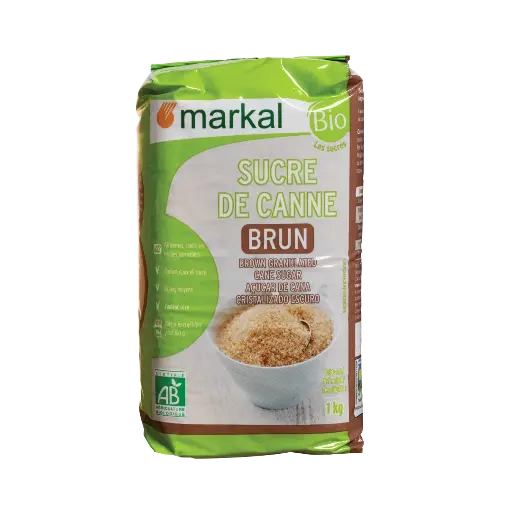 [MARKAL-CANE-SUGAR] Zahăr brun bio de trestie