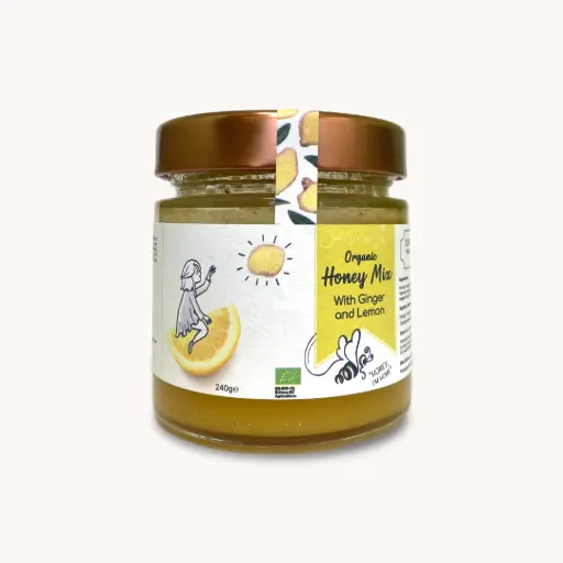 [HON-GIN] Organic Honey Mix with Ginger and Lemon