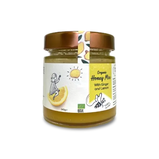 [HON-GIN] Organic Honey Mix with Ginger and Lemon