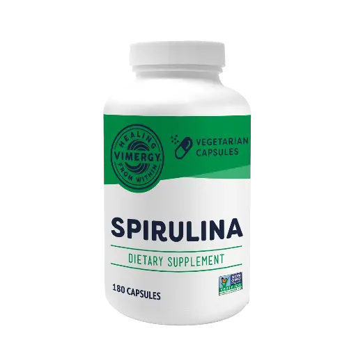 [VIMERGY_SPIRCAPS-180] SPIRULINA CRESCUTĂ ÎN SUA, CAPSULE