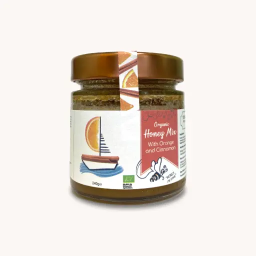 [HON-CINN] Organic Honey Mix With Cinnamon and Orange