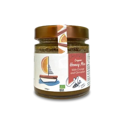 [HON-CINN] Organic Honey Mix With Cinnamon and Orange