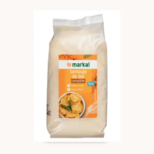[MARKAL-SEMOLINA] Fine Wholegrain Durum Wheat Semolina – Organic