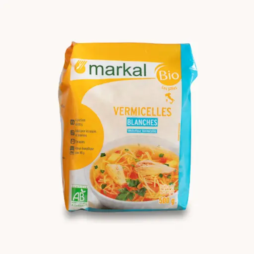 [MARKAL-VERMICELLI] Semi-Wholegrain Vermicelli Pasta – Organic