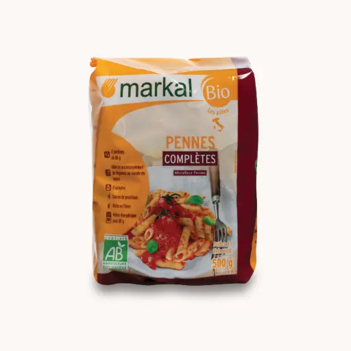 [MARKAL-PENNE] Wholegrain Penne Pasta – Organic