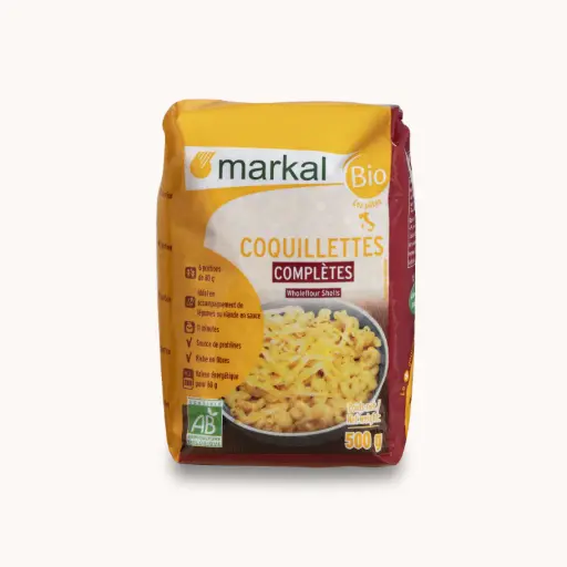 [MARKAL-SHELL-PASTA] Wholegrain Shell Pasta – Organic