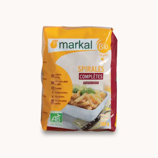 [MARKAL-FUSILLI] Wholegrain Fusilli Pasta – Organic