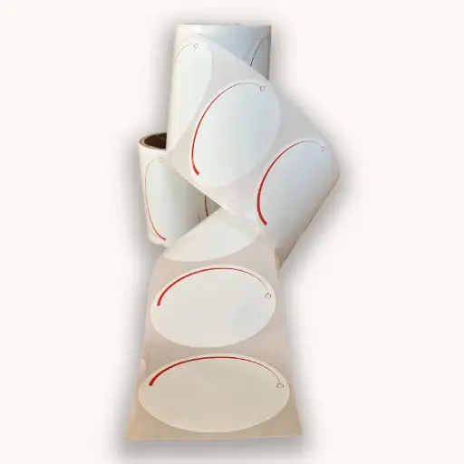 Oval Jar Labels 25pc/roll -Removable Without Traces -Design#4