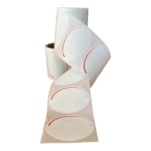 Oval Jar Labels 25pc/roll -Removable Without Traces -Design#4