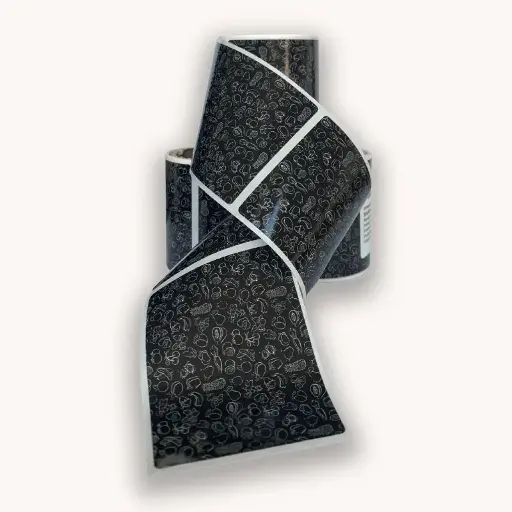 Etichete de fundal pentru borcane 25 buc/rolă - detașabile fără urme - design nr. 2
