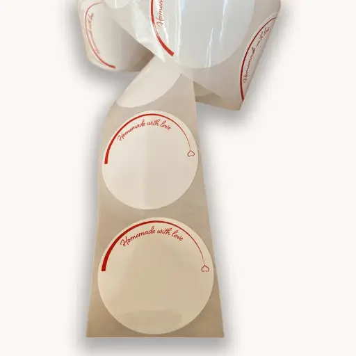 Round Jar Labels 25pc/roll -Removable Without Traces -Design#5