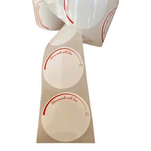 Round Jar Labels 25pc/roll -Removable Without Traces -Design#5