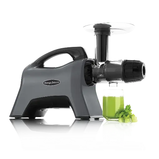[OMEGA-MM1500] Omega MM1500GY13 Slow Juicer, BPA-Free With Celery Cap, Gray, 200W 